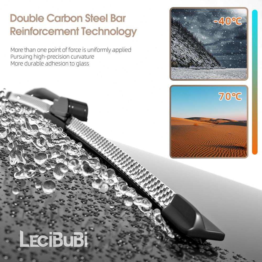 2pcs Front Windshield Windscreen Wiper Blades Carbon Fibre Wipers For Jeep Compass MK49 MP 2006-2023 2013 2015 2016 2017 2019