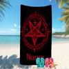 Customizable personalized beach towels Baphomet themed designs.Suitable for the beach, yoga, sports;ideal as beach accessories