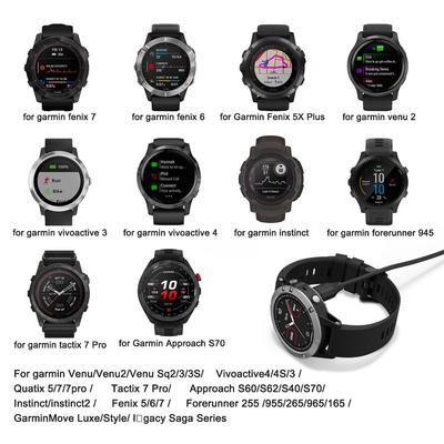 Type C Charging Wire For Garmin Fenix 7 6 5X Plus/Venu 2/Vivoactive 3 4/Instinct 2/Forerunner 945 255 955 265 965 165 Charger