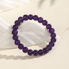 Li Fire Natural Amethyst Quartzite Bracelet Surrounded by Purple Gas, Free Girlfriend Bracelet Beaded Prayer Jade