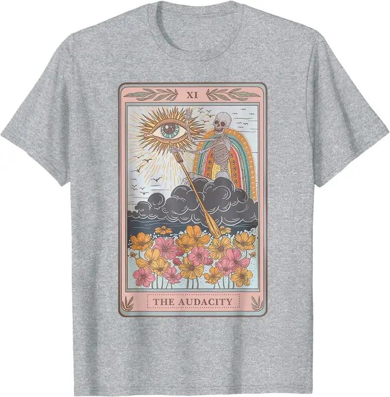 The Audacity Skeleton Tarot Card Sun Evil Eye Aesthetic TShirt