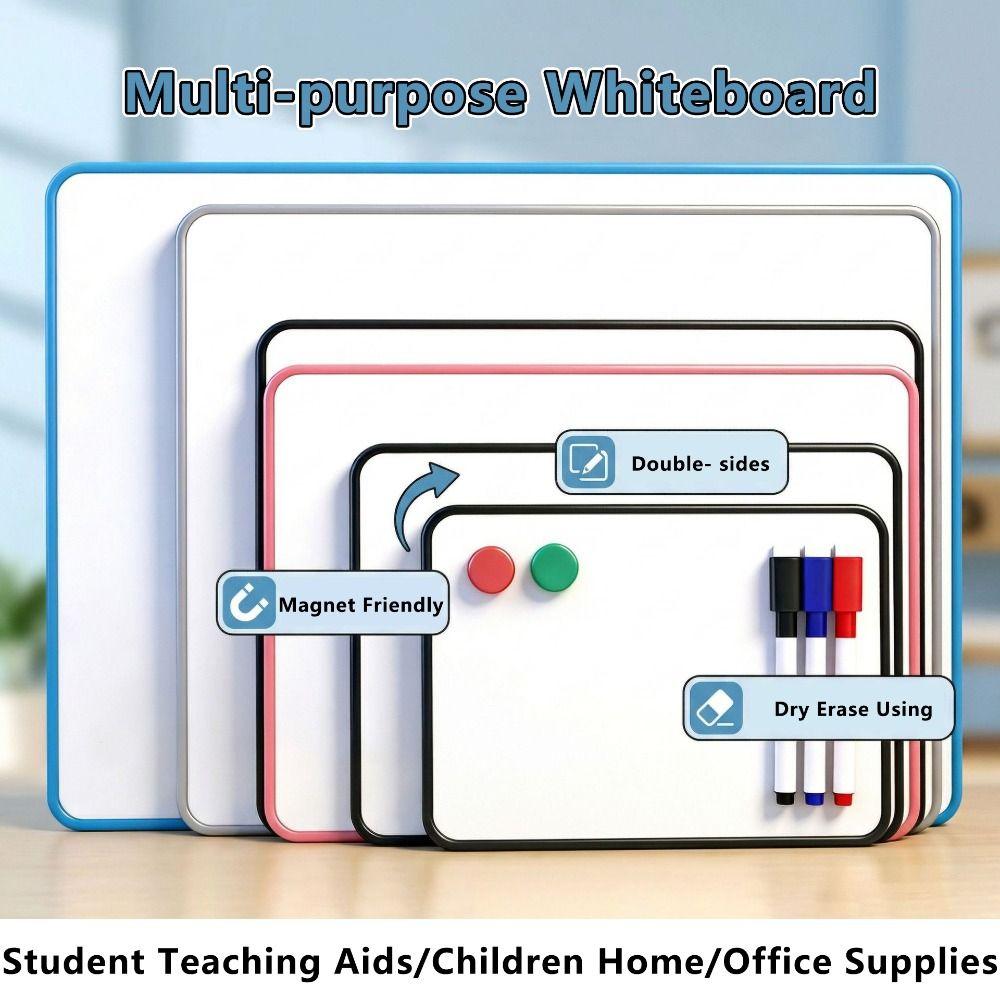 Portable A5/A4/B4/A3 Whiteboard Dry Erase Magnetic-Friendly Graffiti Drawing Board Reusable Double-Sided Erasable Writing Board