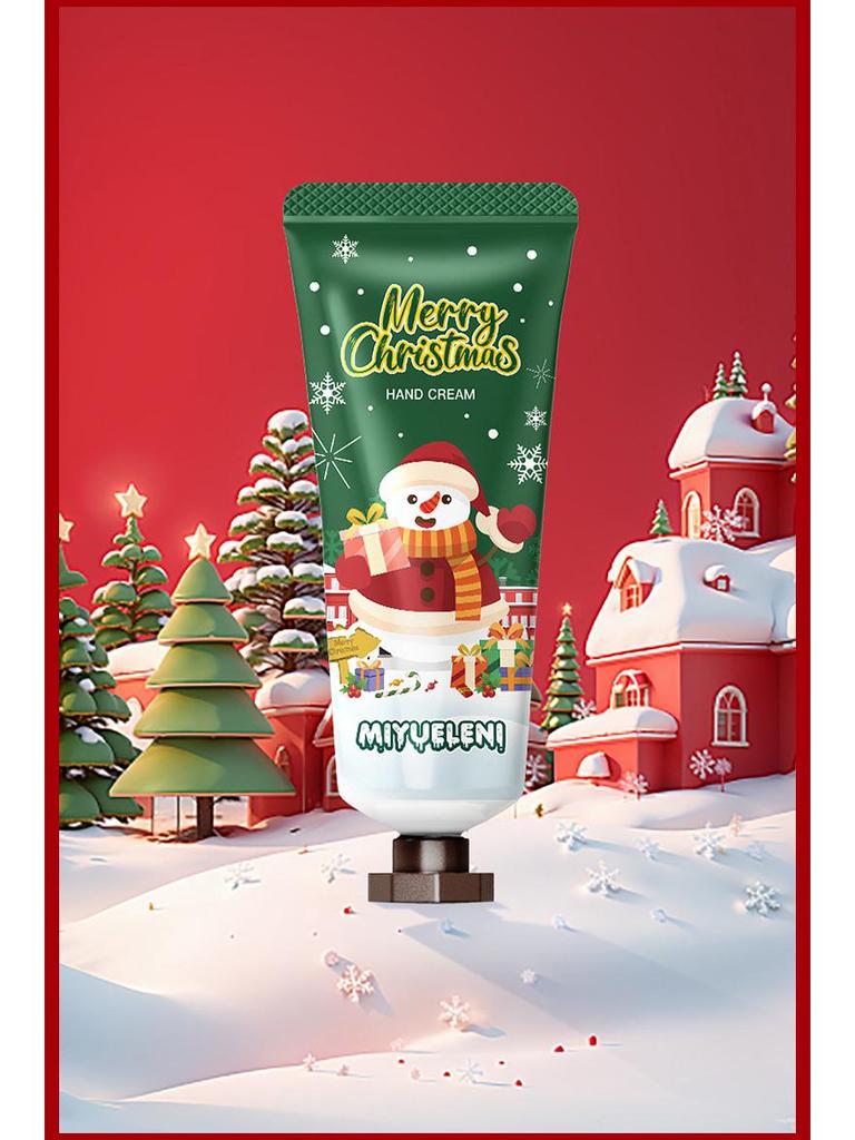 MIYUELENI English Christmas Hand Cream 20g - Refreshing & Moisturizing Mini Tube