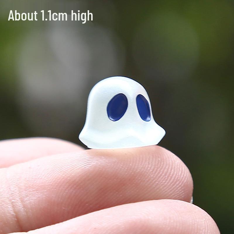 Mini Luminous Ghost Resin Figurine for Creative Micro Landscape Decor