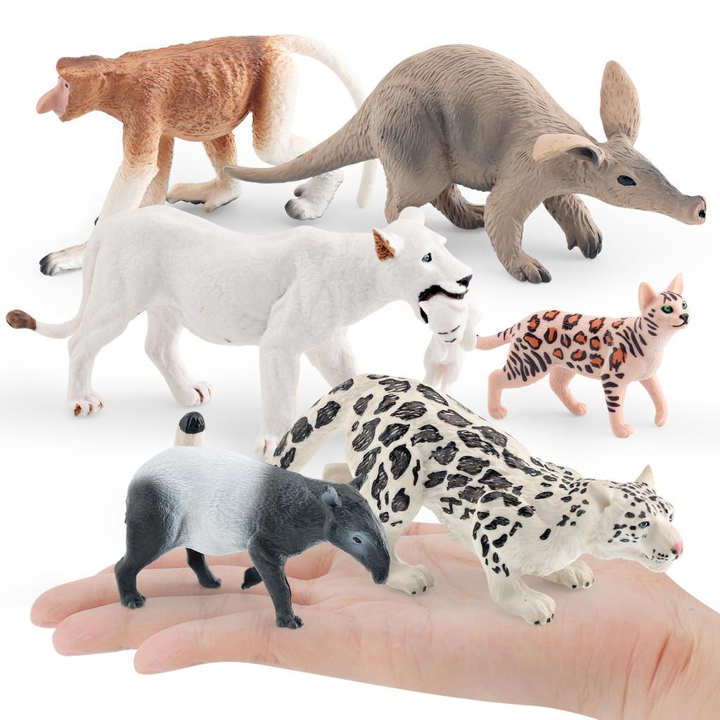 Snow Leopard Pvc Animal Figurine Model With Authentic Design For Nature Enthusiasts