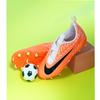 New Nike Phantom GX Academy Jr. Phantom GX Academy Anti Slip Wear Resistant Low Top Kids' Soccer Shoes Orange Black Kids DZ3494-800