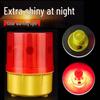 Solar-Powered Strobe Light with Magnetic Base for Construction and Traffic Safety