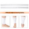 Sports Elastic Band Lifting Compression Leg Support Knee Strap Band Brace White