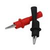 Red & Black Insulated Safety Multimeter Test Leads Alligator Clips Electrical Mini Test Crocodile Clamp Clips 2-Piece