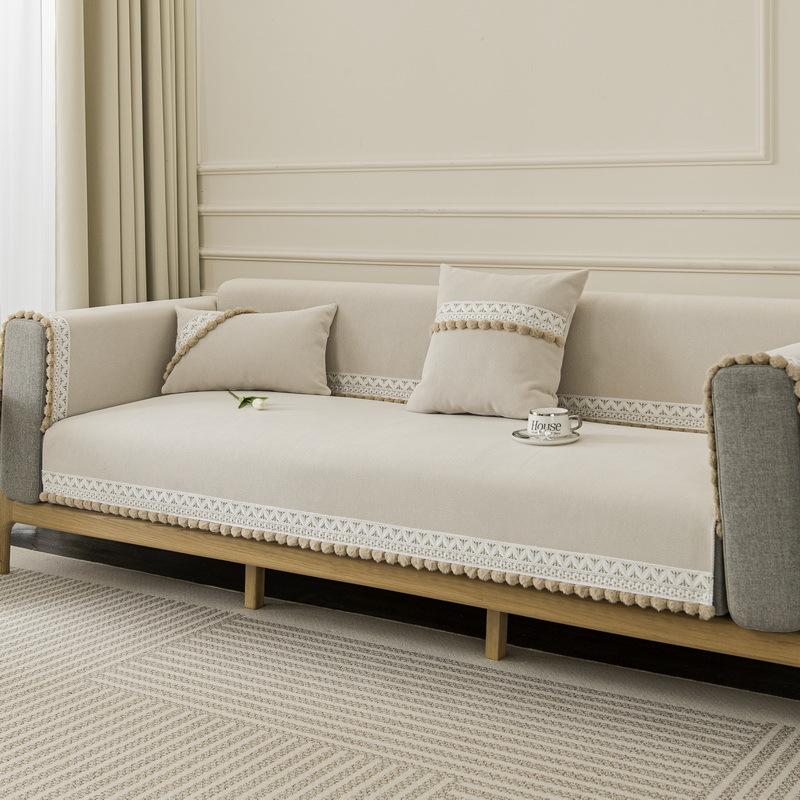 

Small Fresh Chenille Sofa Cushion New Four-Season Universal Seat Cushion Blanket Non-Slip Sofa Cover Cover Cloth Towel 70*70cm