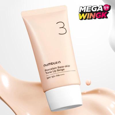 No.3 Porcelain Skin Texture Tone-Up Beige SPF50+ PA++++ 50 Ml