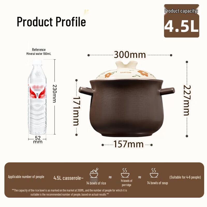 Supor Ceramic Health Soup Pot
