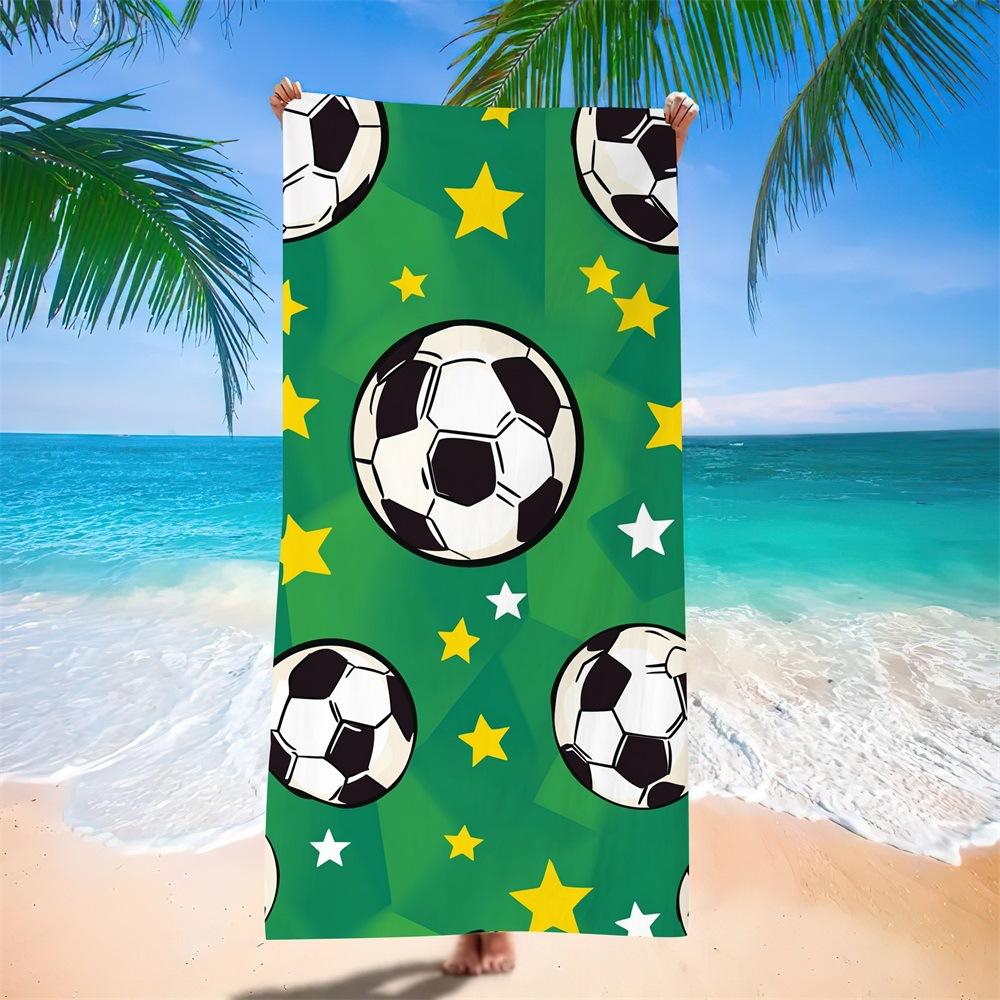 Wasserabsorbierendes Tragbares Fußball-Strandtuch für Erwachsene Europäisches, Amerikanisches Und Südamerikanisches Badetuch Digitale Druckerei Fabrik