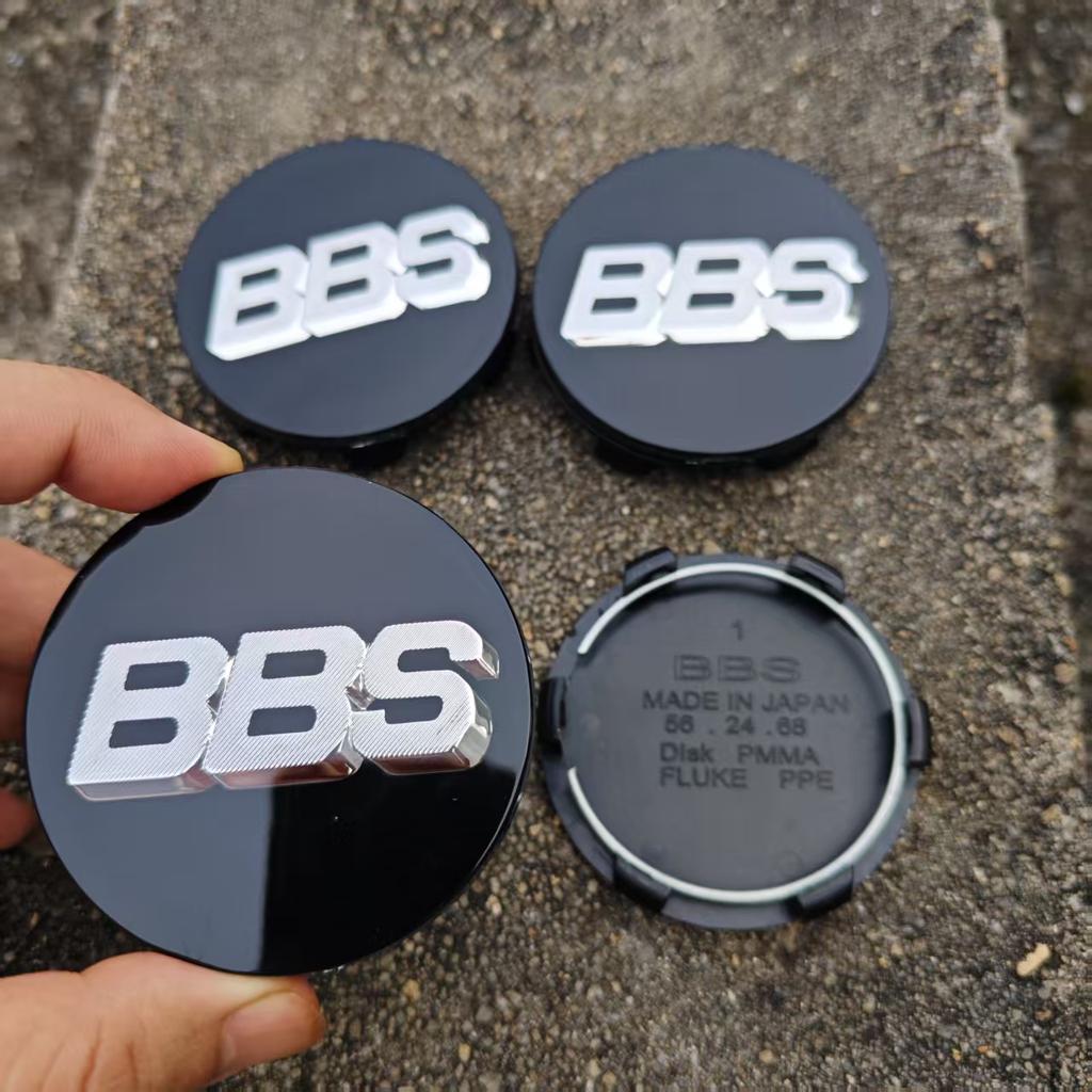 4 Stück 60mm 65mm 68mm Acryl PMMA Planare Oberfläche Auto Radnabe Mittelkappe Nabe für BBS Logo Mittlere Radnabendeckel