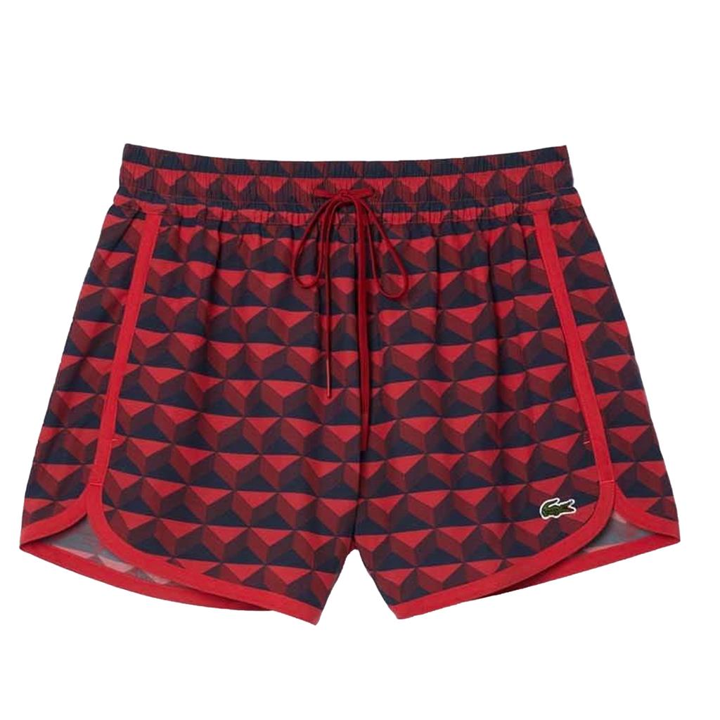 Lacoste Womens/Ladies Graphic Print Draped Shorts