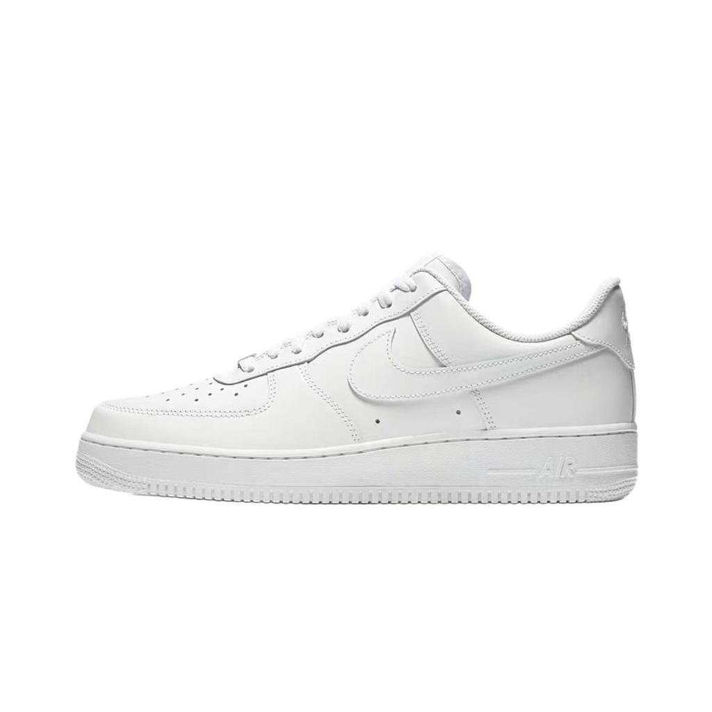 Nike Air Force 1 Graffiti Memory Slip Resistant Abrasion Resistant Low Top Skateboard Shoes Unisex Gray White CW2288-111(Team997-)