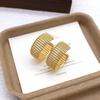 Elegant Hollow Mesh Stud Earrings: High-End Luxury & Unique Design for Women