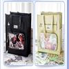 1 Set Multicolor Star Plush Balls Bowknots Cartoon Scene Background Paper Stickers Chinese Style Diy Itabag Insert Material