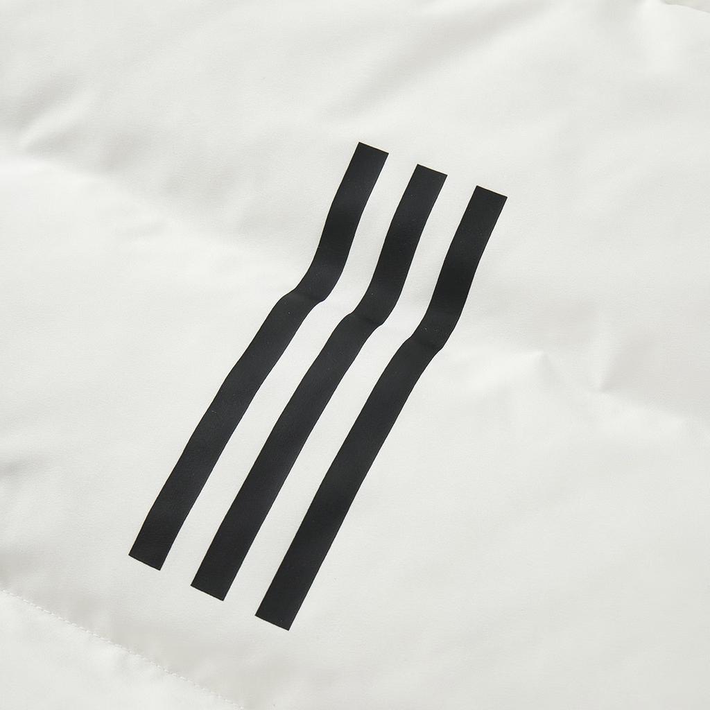 Adidas FW24 Womens Puff Down Solid Color Outdoor Warm Short Jacket Men Jacket Han-Jade-White JW1684