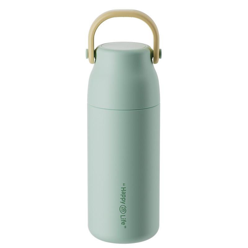 500ml Neue 316 Edelstahl Isolierflasche für Studenten Tragbarer Hand-Tee- und Wasserbecher Sport-Thermoskanne Wasserflasche