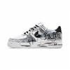 Air Force 1 Dark Night Master Protiskluzové Odolné proti oděru Nízké Skateboardové boty Unisex Bílé CW2288-111(Tým998-)