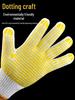 Atmungsaktive weiße Baumwoll-Nylon-Arbeitshandschuhe für das Bauwesen