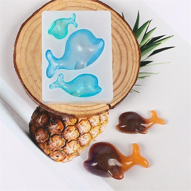 Dolphin Silicone Mold Melt Aromatherapy Making Cupcake Chocolate Handicraft Making Mould Household Supplies