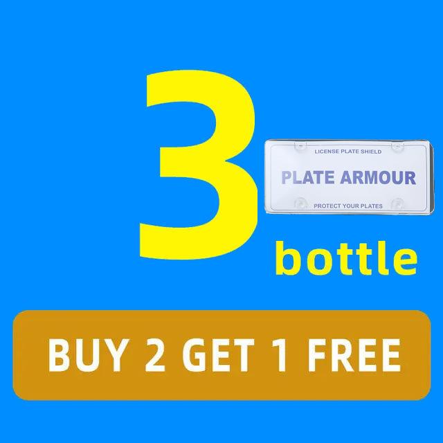 YC19 Transparent Plastic License Plate Frame, Customizable, Universal 4-hole License Plate Frame