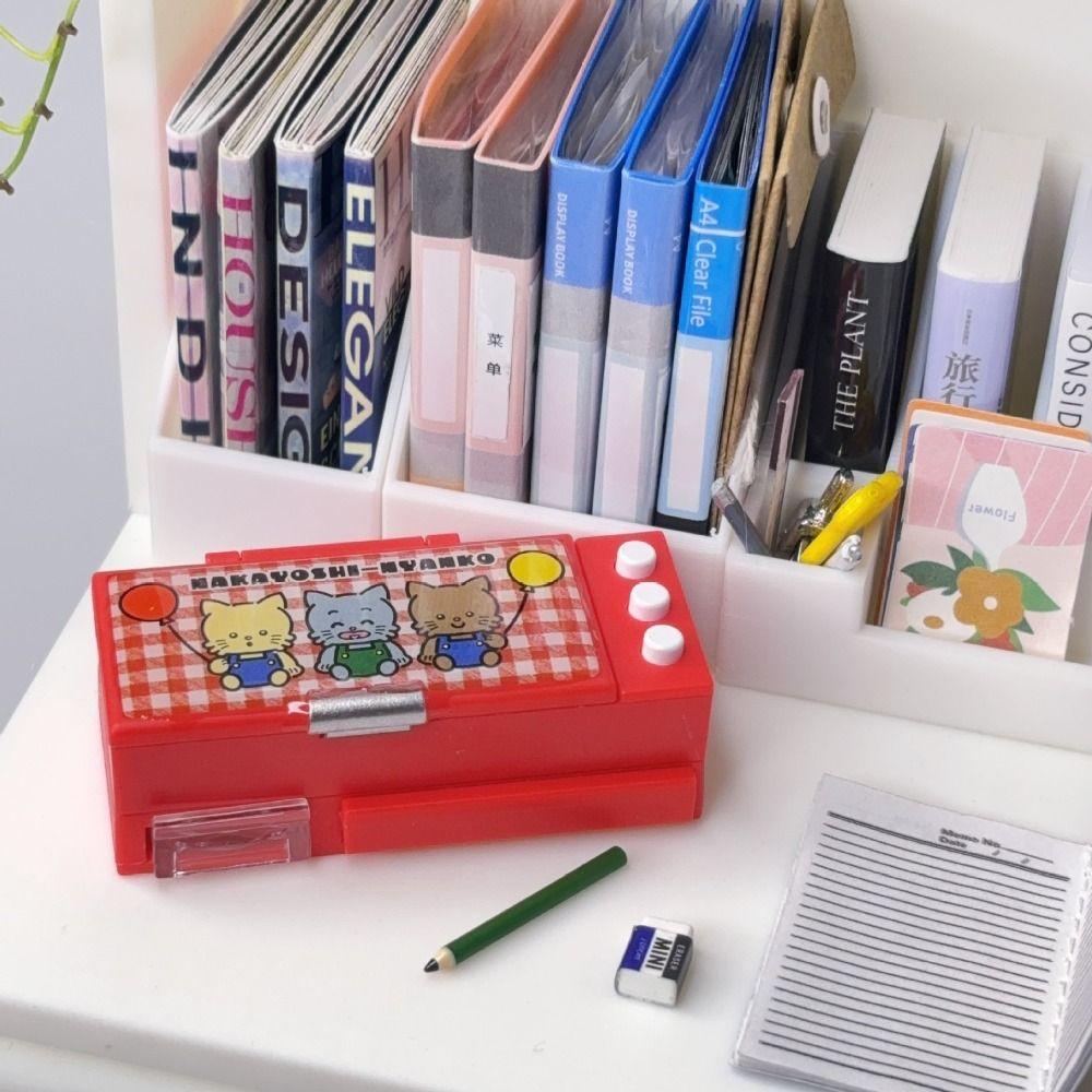 Pretend Toys Pencil Box Model Miniature Mini Stationery Box  Photography Props