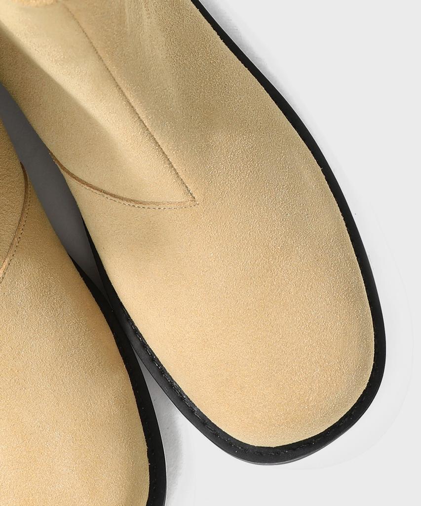 Firenze Atelier [Second.A] Minimal Bold Shape Zip-Up Boots 2Ndf5100Bs [Camel]