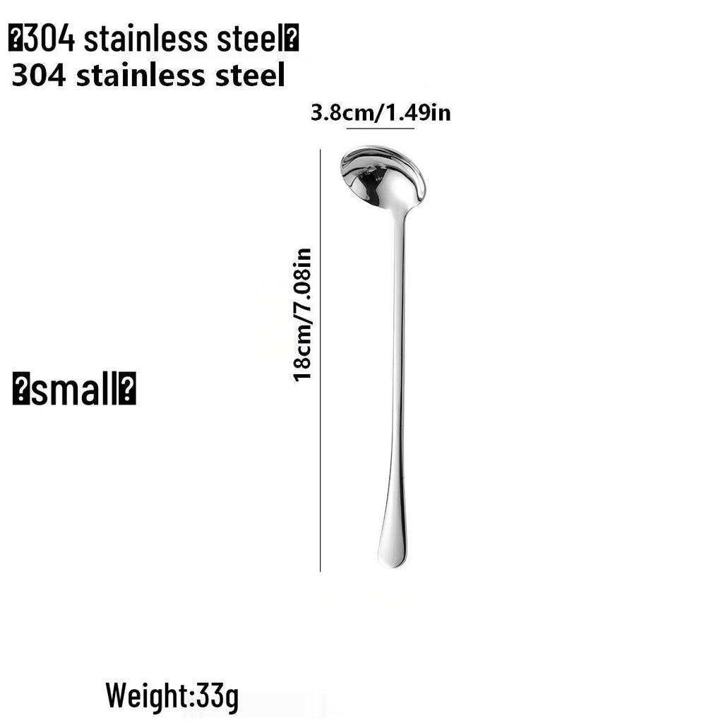 304 Stainless Steel Long Handle Seasoning & Sauce Spoon