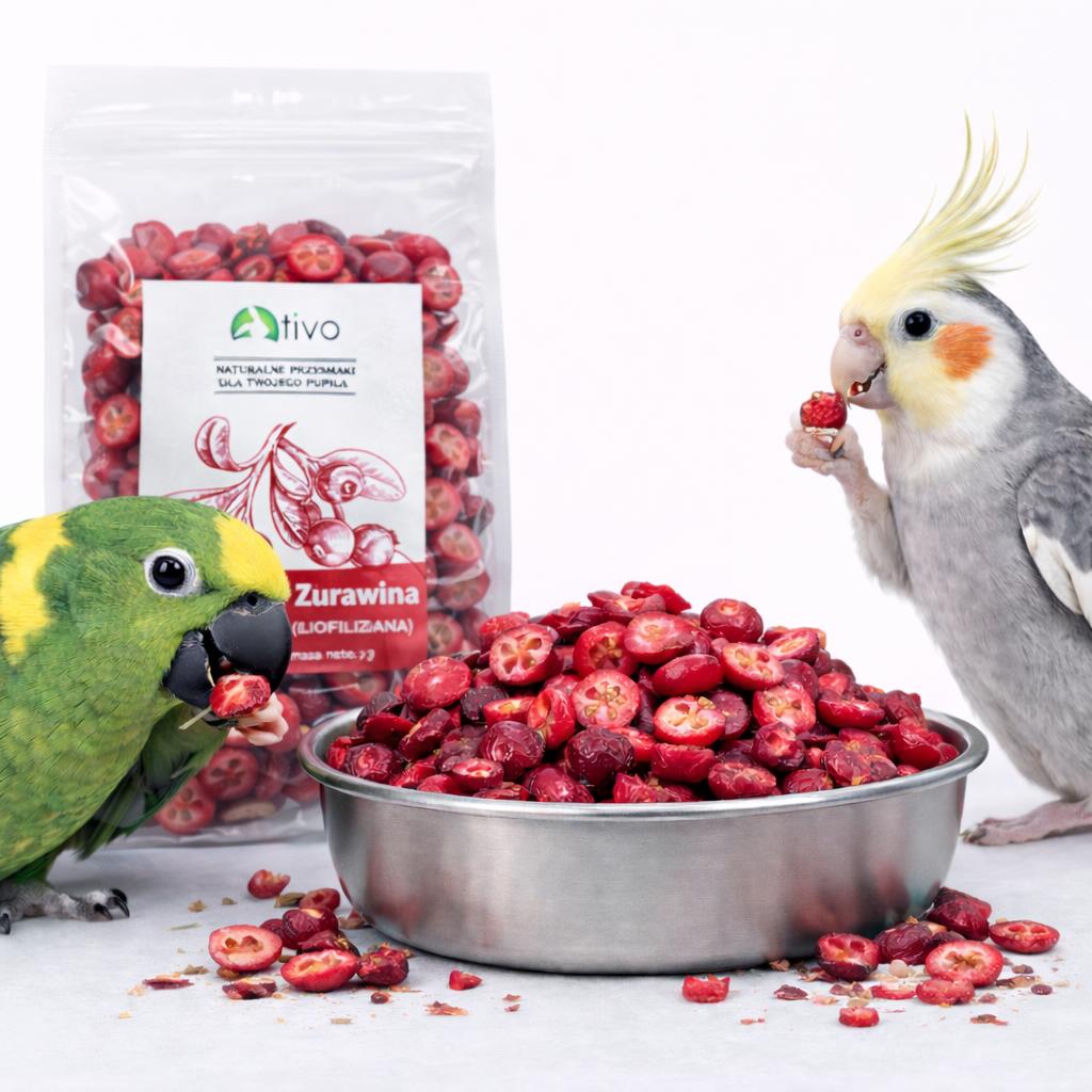 Crispy Freeze-Dried Cranberry For Parrots - Natural Fruit Treat | 20 G