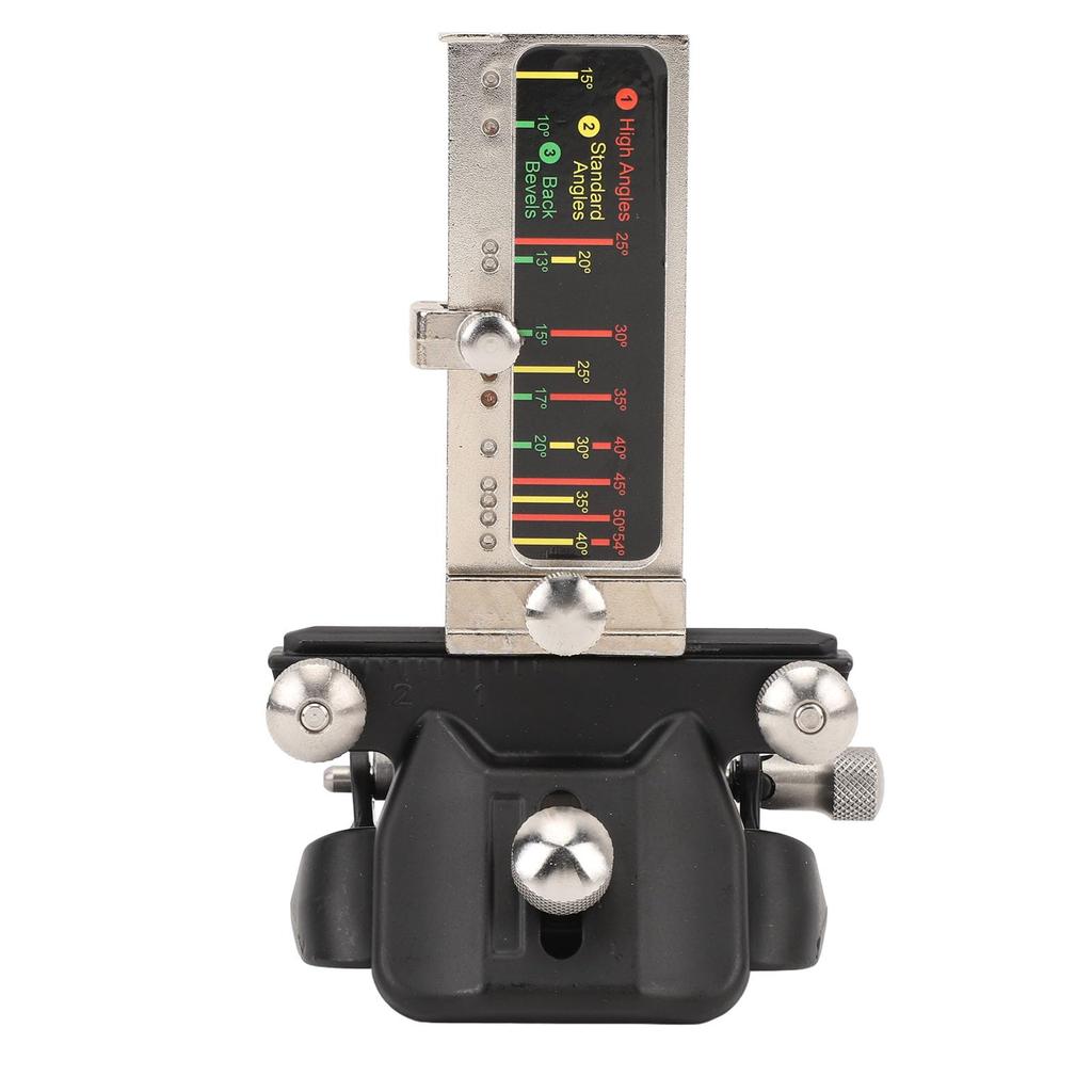 Chisel Sharpener Kit with Angle Woodworking Honing Guide Aluminum Eccentric Angle Manual Adjustment for Planing and Chisel Sharpening Fixture, System,