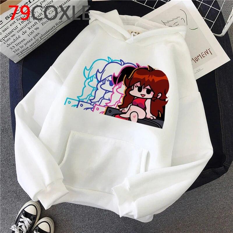 Hot Game Friday Night Funkin Hoodies Unisex Kawaii Hip Hop Harajuku Cartoon Graphic Streetwear Unisex Tops Fashion Sweatshirts Male Unisex