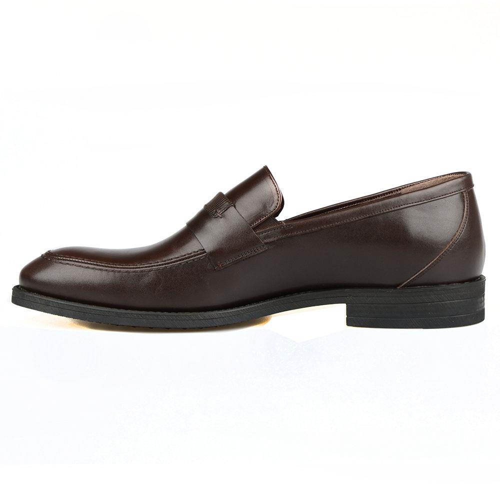 FootCourt- Brown Genuine Leather Men Shoes High Quality Fashion Classic Men Shoes Big Size 46-49 New etor Men Large Dress Shoes