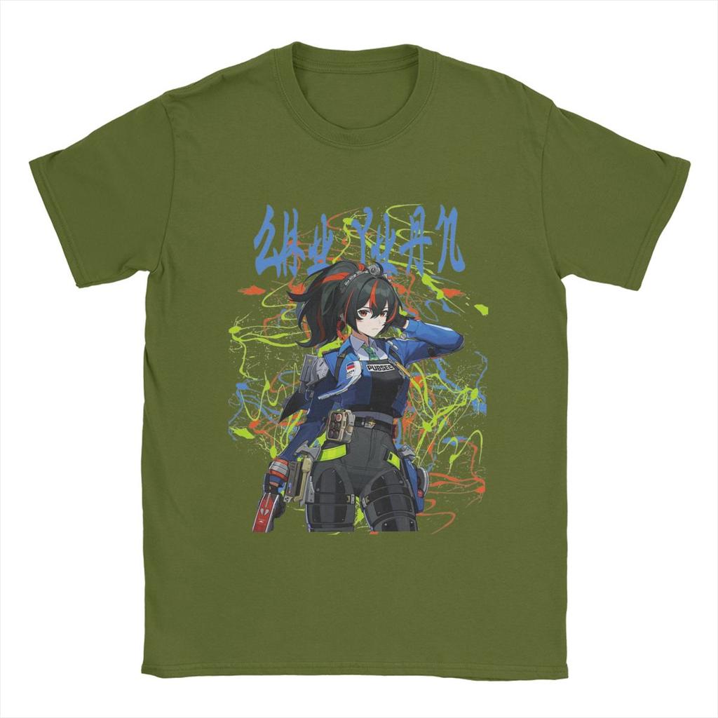 Zenless Zone Zero Videospiel Merch T-Shirt Herren Damen Vintage 100% Baumwolle Alle Jahreszeiten Stoff