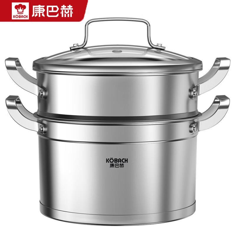 Kangbah 24cm 304 Stainless Steel Steamer Pot