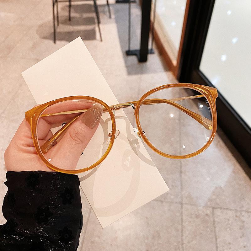 Vintage Retro Glasses Frame For Women Round Shape Anti Blue Light Eyeglass Frames Women High Quality Women'S Glasses
