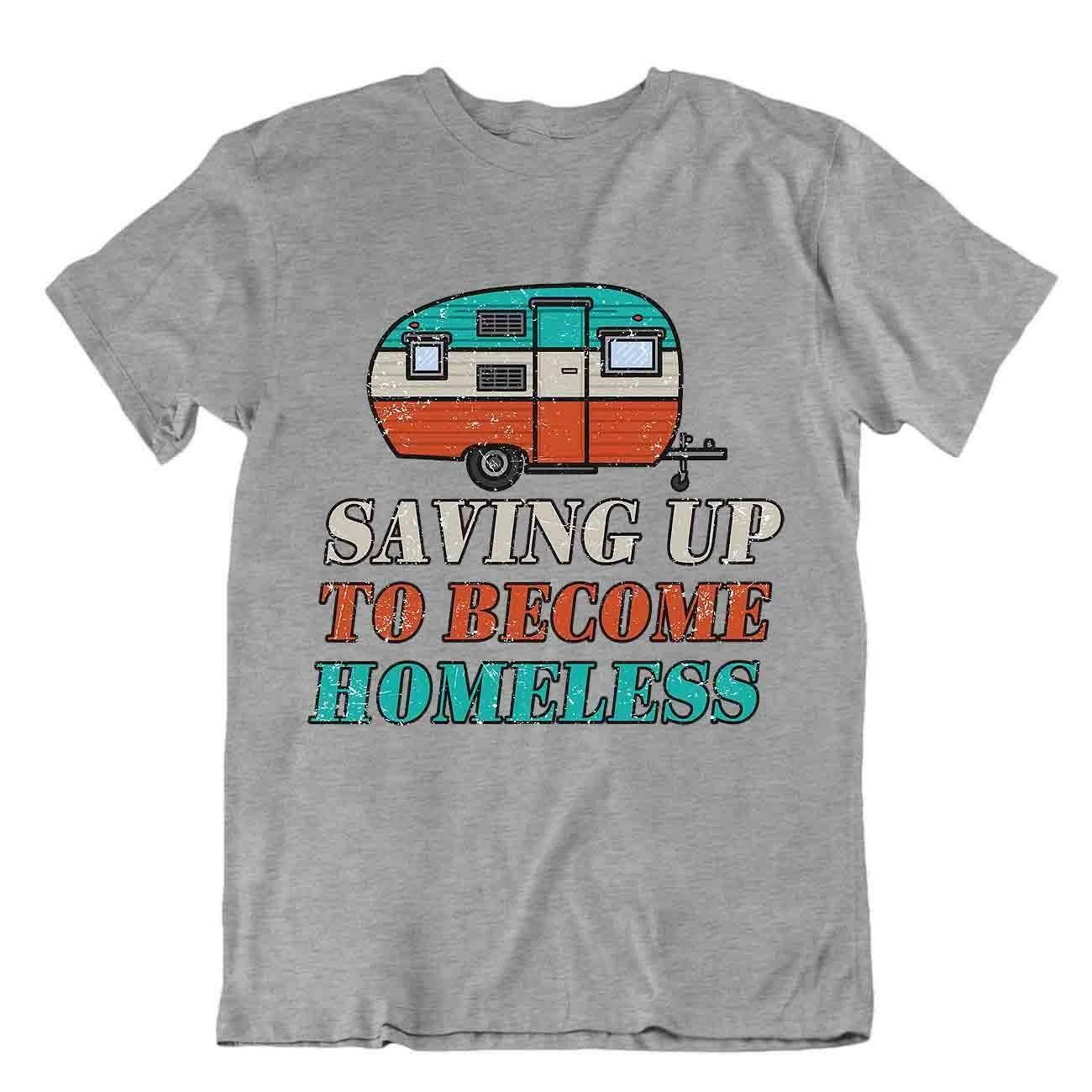 Camping Outside Trip T-Shirt Tee Gift Cool Vintage Cute Funny Outdoor Homeless L