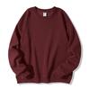 Solid Color Loose Crew Neck Long Sleeve Fleece Hoodless Casual Mens Sweatshirt