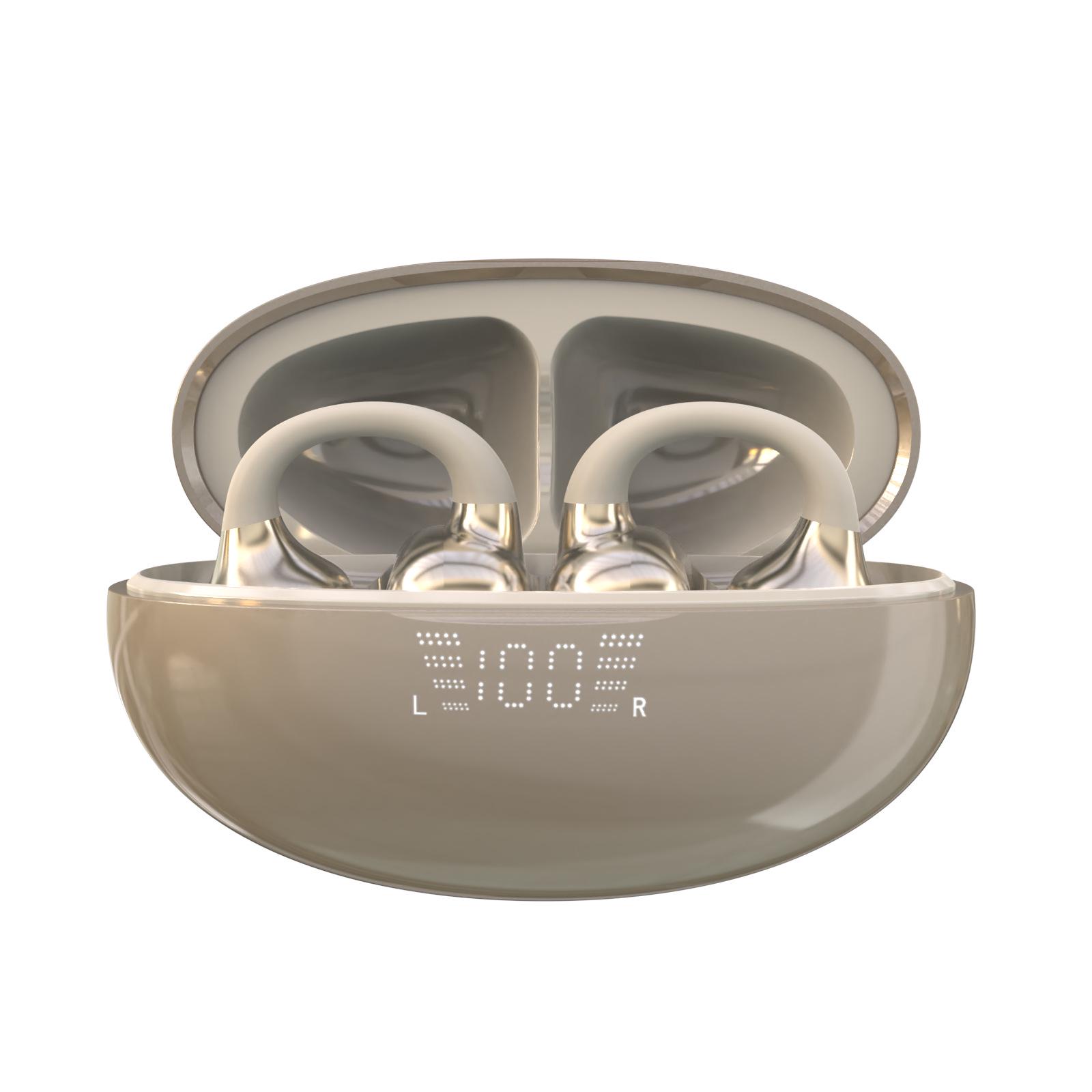 

2025 SK39 In-Ear Bluetooth Earphones - Long Battery, Noise Cancelling, Clip-On for Gaming & Sports золотий