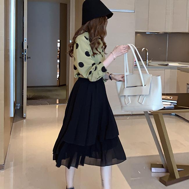 Women Summer Style Polka Dot Shirt Lady Casual Short Sleeve Stand Collar Flower Printed Blusas Tops