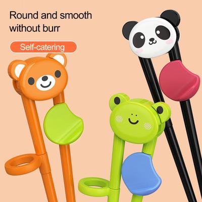 1 Pair Toddler Chopsticks Ergonomic Design Household Supplies Anti-deformed Little Frog Shape Toddler Training Chopsticks Great