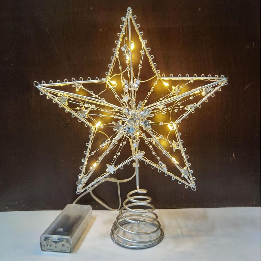 Yuzhu Line Tree Top Star Christmas Tree and Window Decorations