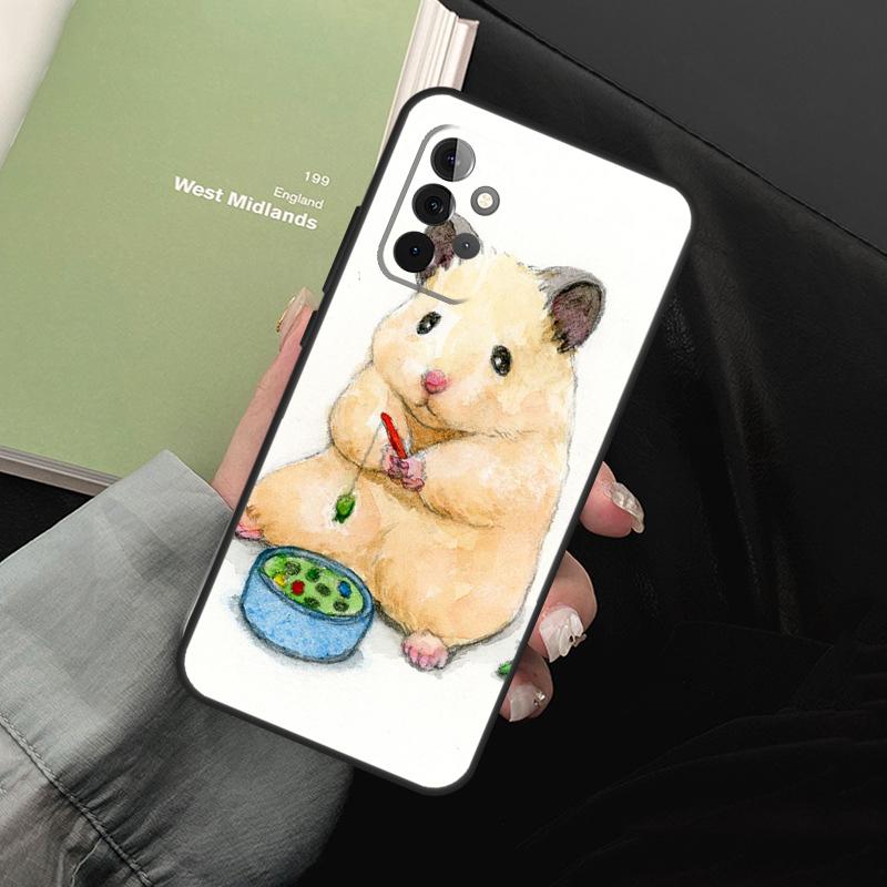 Hamster Art Phone Case For Samsung Galaxy A54 A34 A14 A52 A32 A22 A12 A51 A71 A50 A70 A13 A33 A53 Cover
