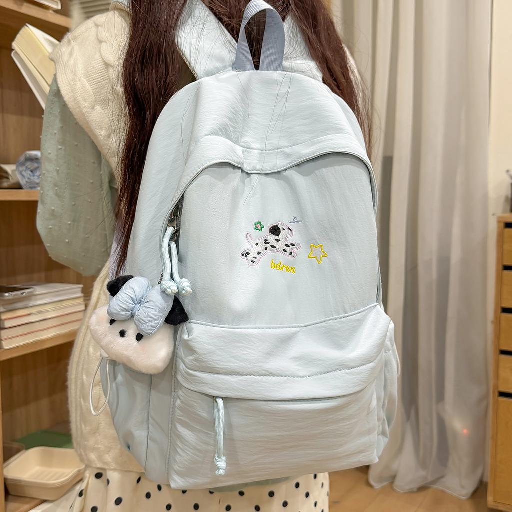 Schoolbag Female New Middle School Students Simple and Cute Backpack Japanese High School Students Versatile Large-capacity Backpack