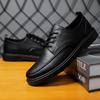 New Men Leather Shoes Breathable Dress Shoes Casual Shoes Shock-absorbing Footwear Wear-resistant Tooling Shoes Zapatillas