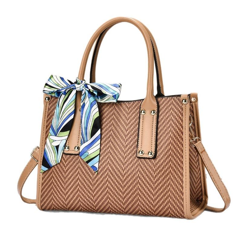 Tote Bag Women's Crossbody Bag Urban Minimalist Style PU Material Large Size Zipper Opening Soft Shape Square Daily Handbags