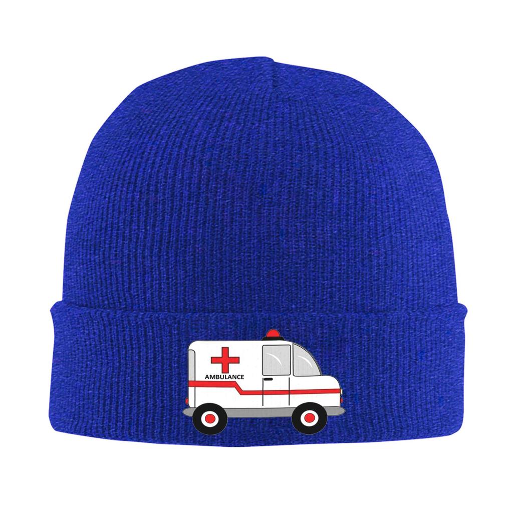 Ambulance  Warm Knitted Cap Winter Knit Bonnet Hat Skullies Beanies Hip Hop Caps for Unisex