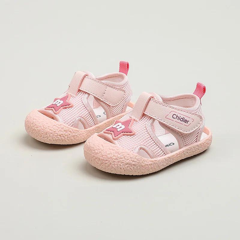 Kids Shoes Baby Boys Girls Summer Sandals Non-slip Soft Sole Toddler Sandals Breathable Sweat Sandals Sneakers